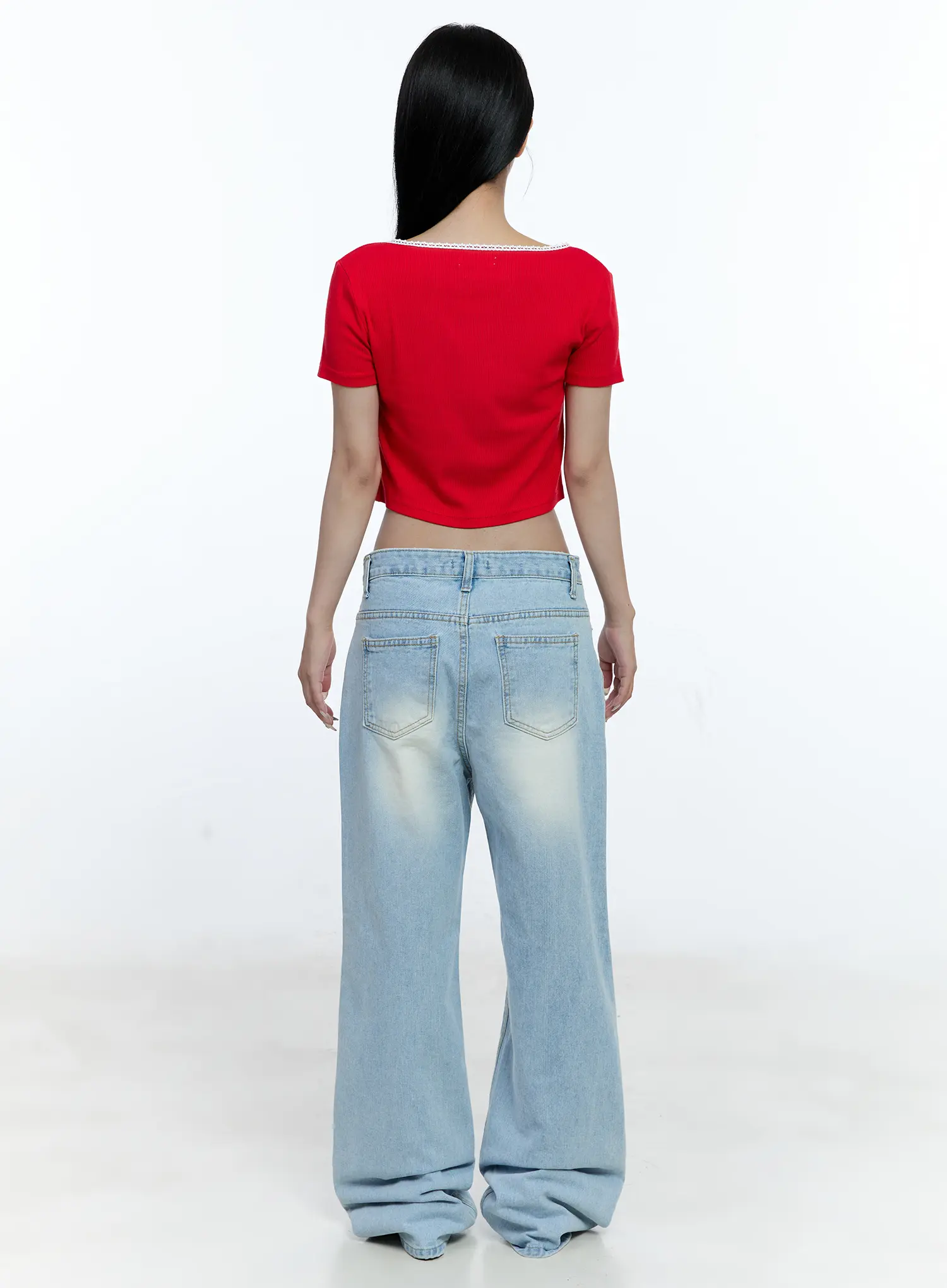 Cropped Button-Up Short Sleeve Cardigan CG512 - Image 8