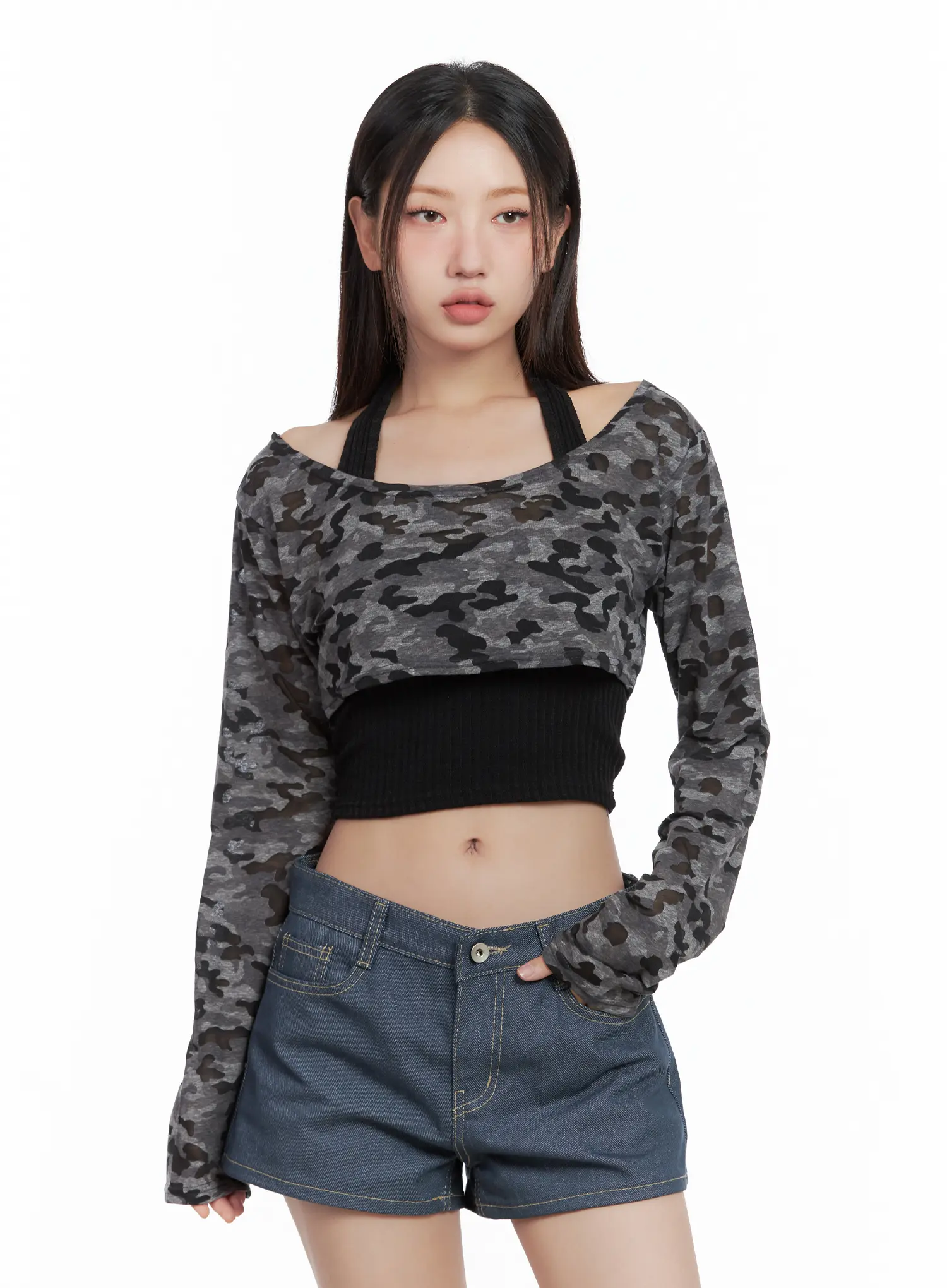 Cropped Camo Bolero CL509 - Image 11
