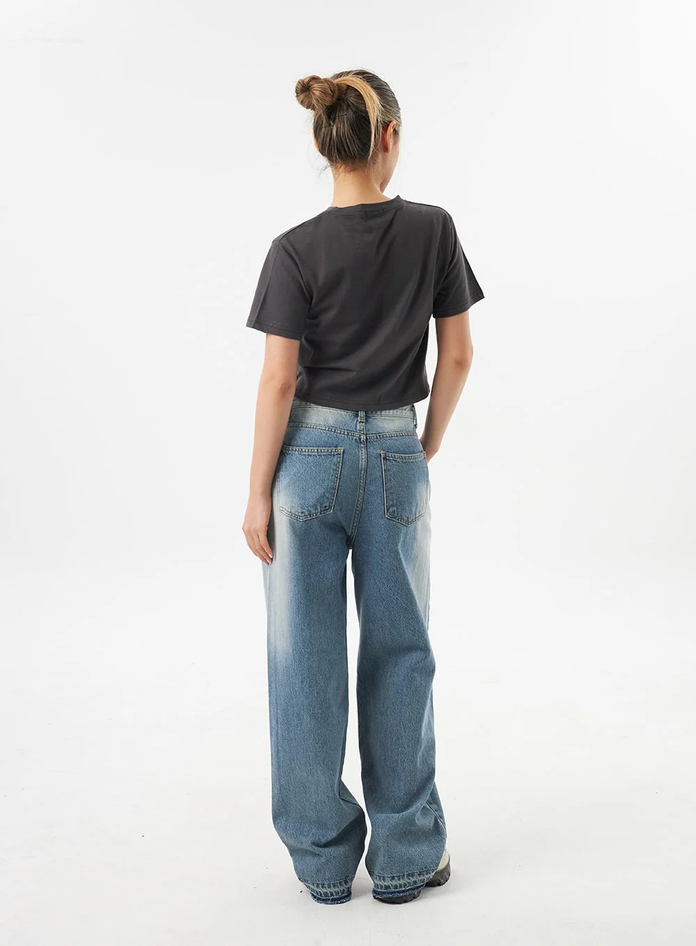 Cropped Crewneck Tee CU302 - Image 12