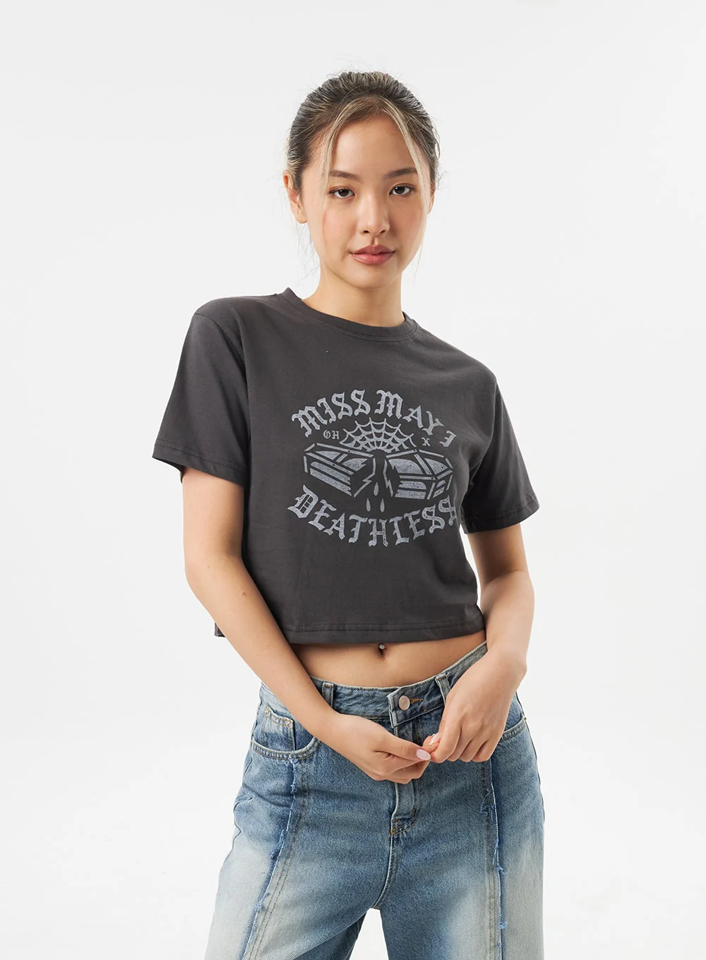Cropped Crewneck Tee CU302 - Image 5