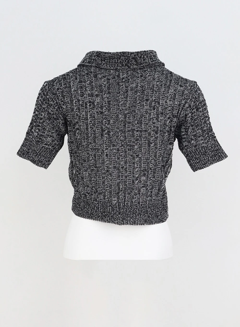 Cropped Knit Zip-Up CY325 - Image 18
