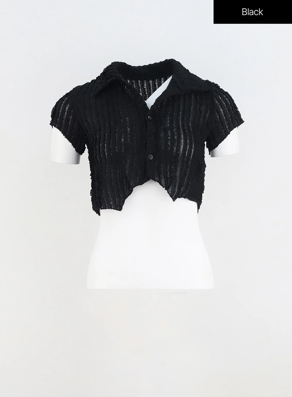 Cropped Mesh Top IU312 - Image 9