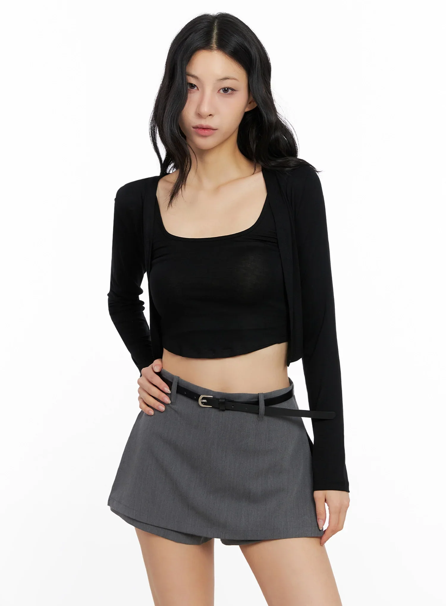 Cropped Tank & Cardigan Set IG508 - Image 17
