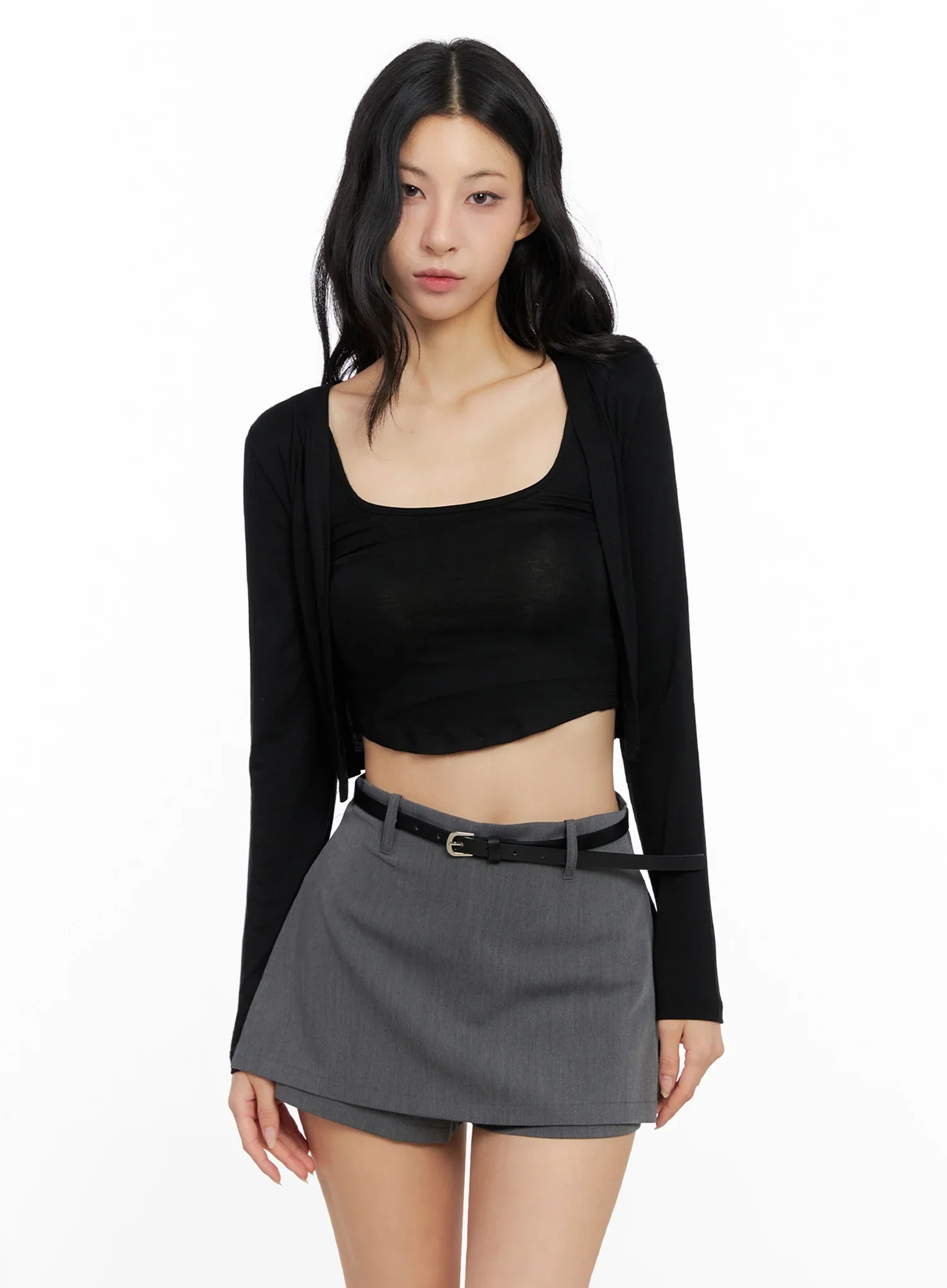 Cropped Tank & Cardigan Set IG508 - Image 9