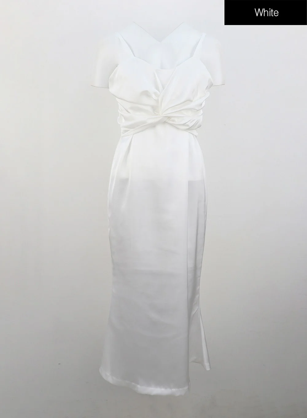 Cross Bust Satin Maxi Dress IU326 - Image 14
