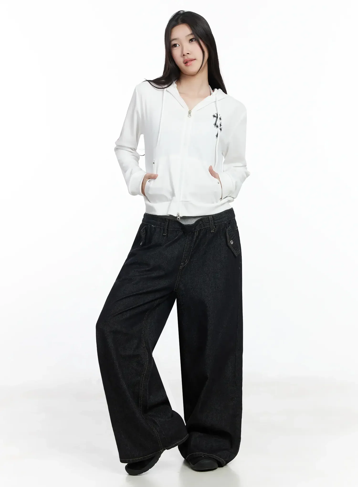 Cross Graphic Zip-Up Hoodie IM506 - Image 6
