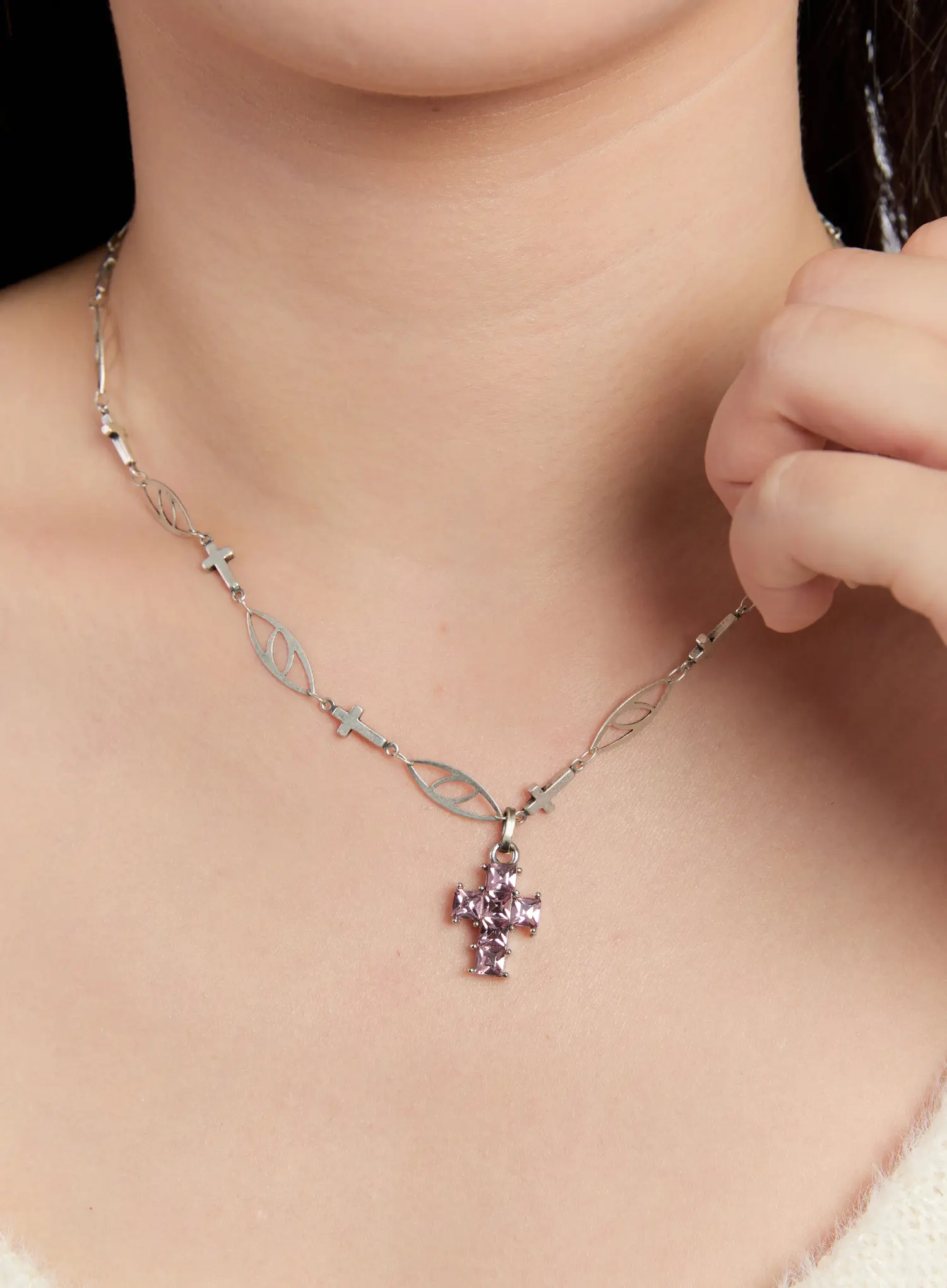 Cross Pendant Necklace IN528 - Image 4