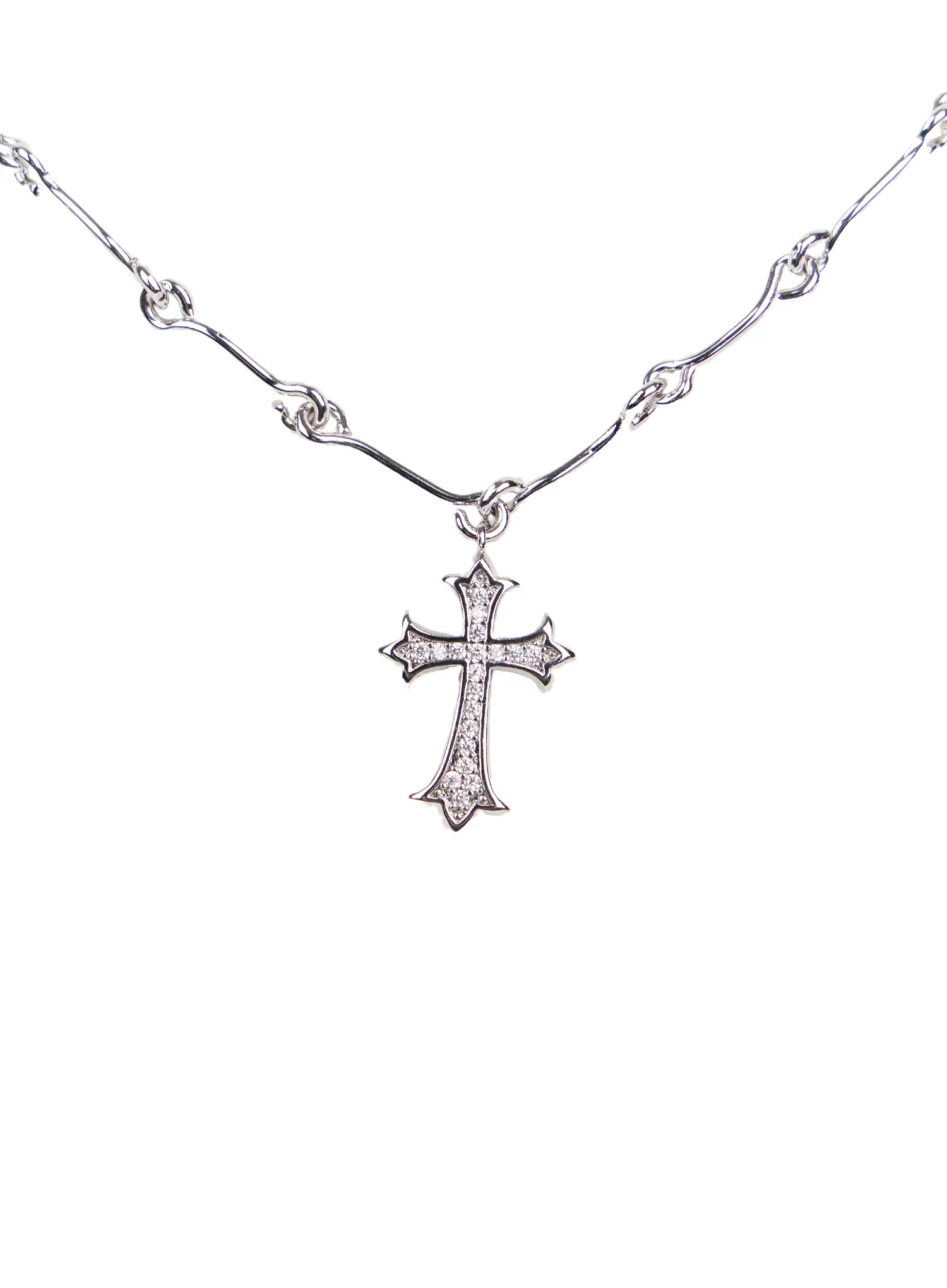 Cubic Cross Chain Necklace CM524 - Image 4