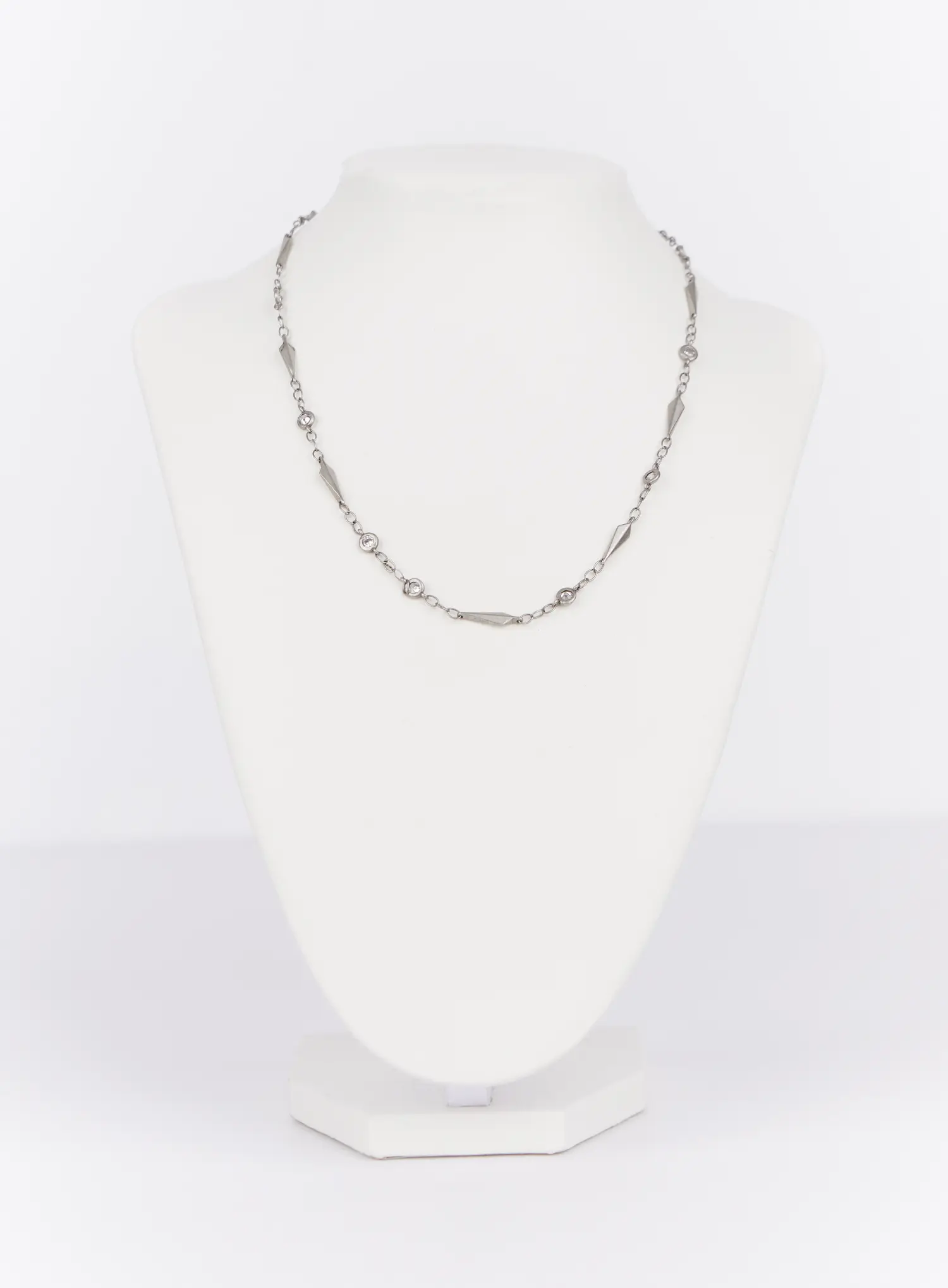 Cubic Geometric Chain Necklace IN514 - Image 3