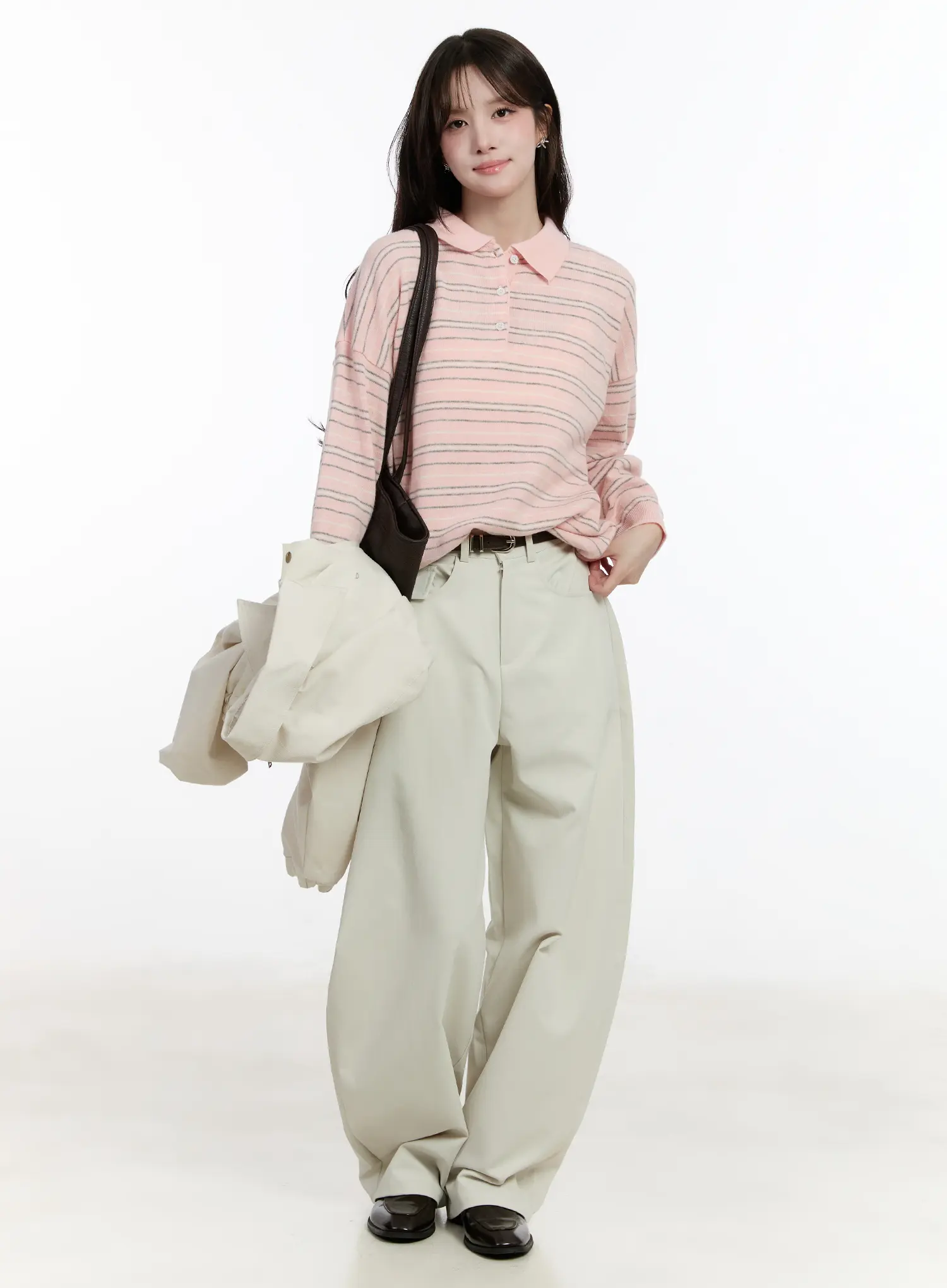 Curved Pocket Wide Leg Pants CM510 - Image 2