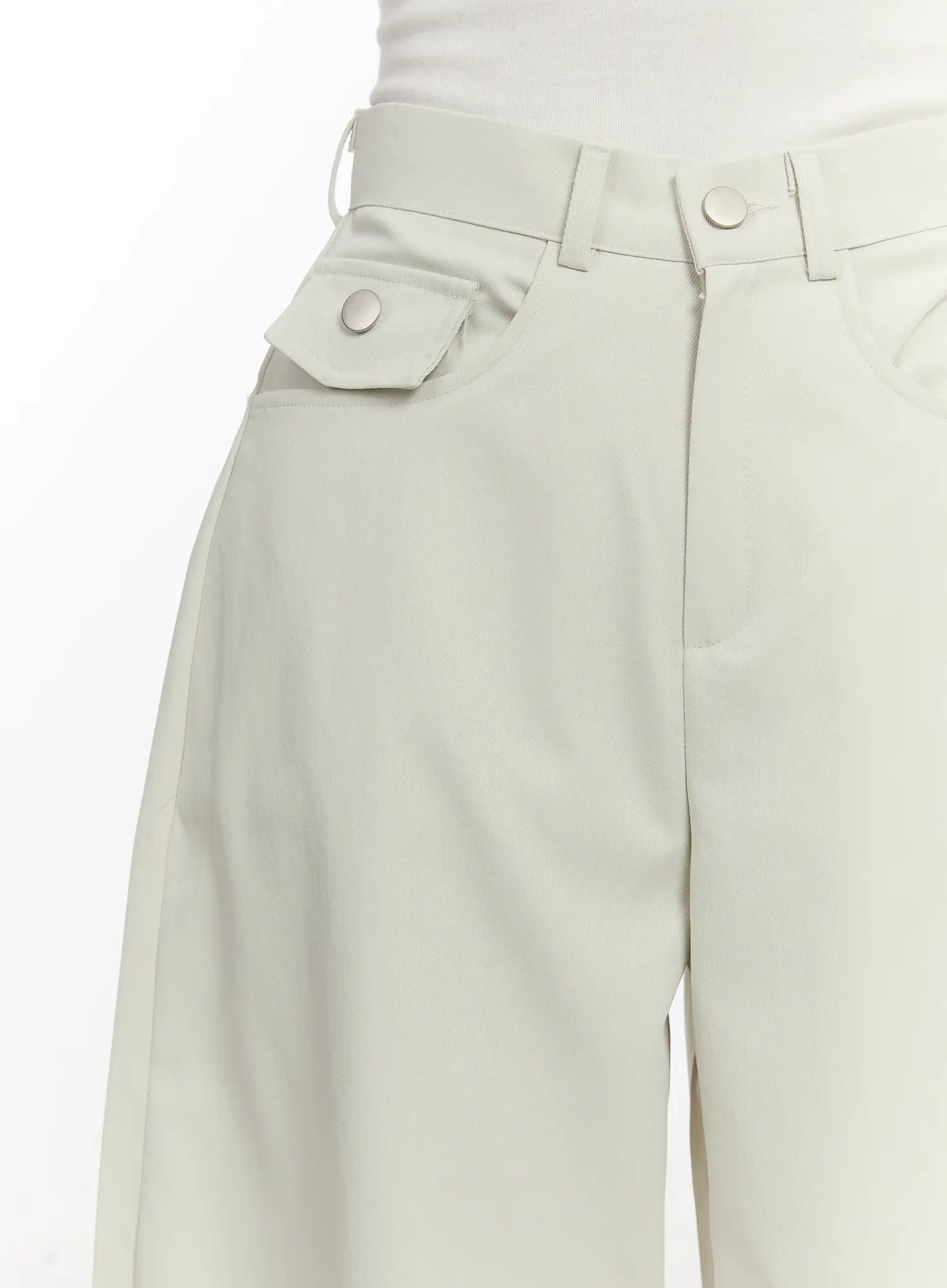 Curved Pocket Wide Leg Pants CM510 - Image 3