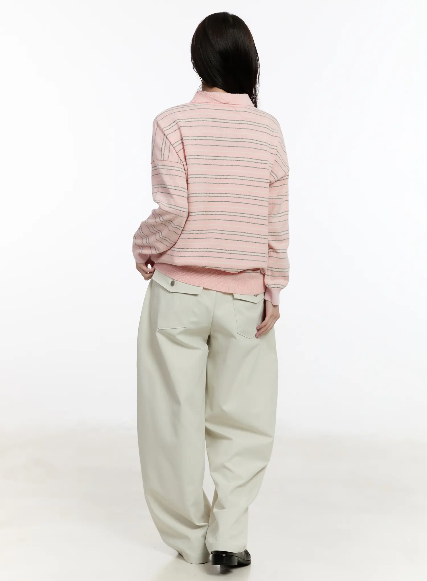 Curved Pocket Wide Leg Pants CM510 - Image 8