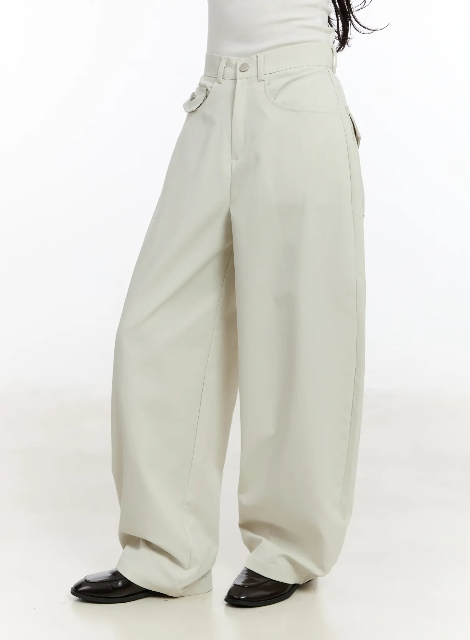 Curved Pocket Wide Leg Pants CM510 - Image 9