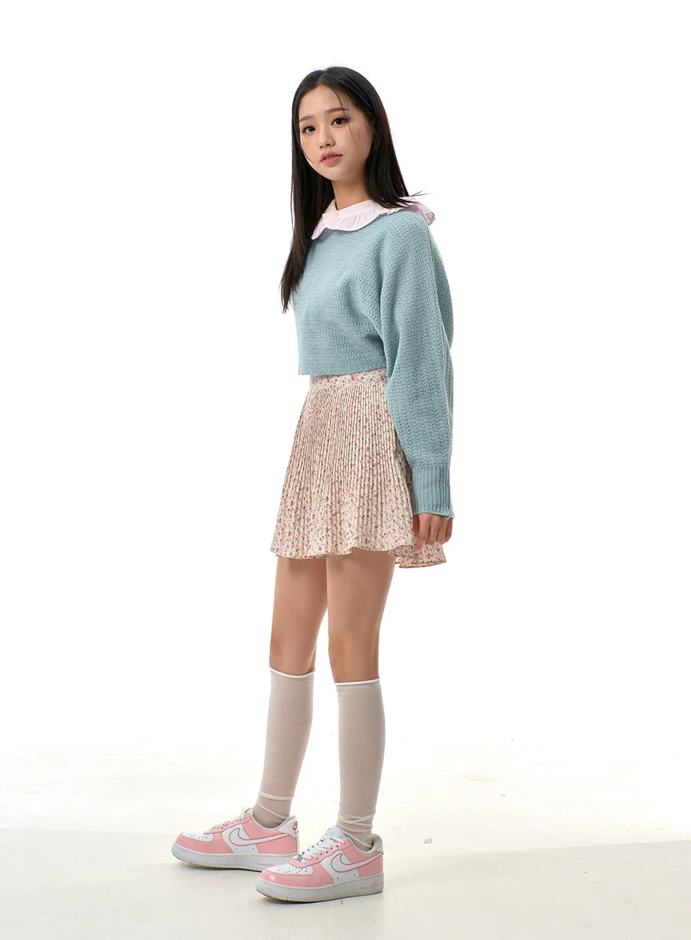Cut Out Back Tie Detail Cropped Sweater BJ311 - Image 10