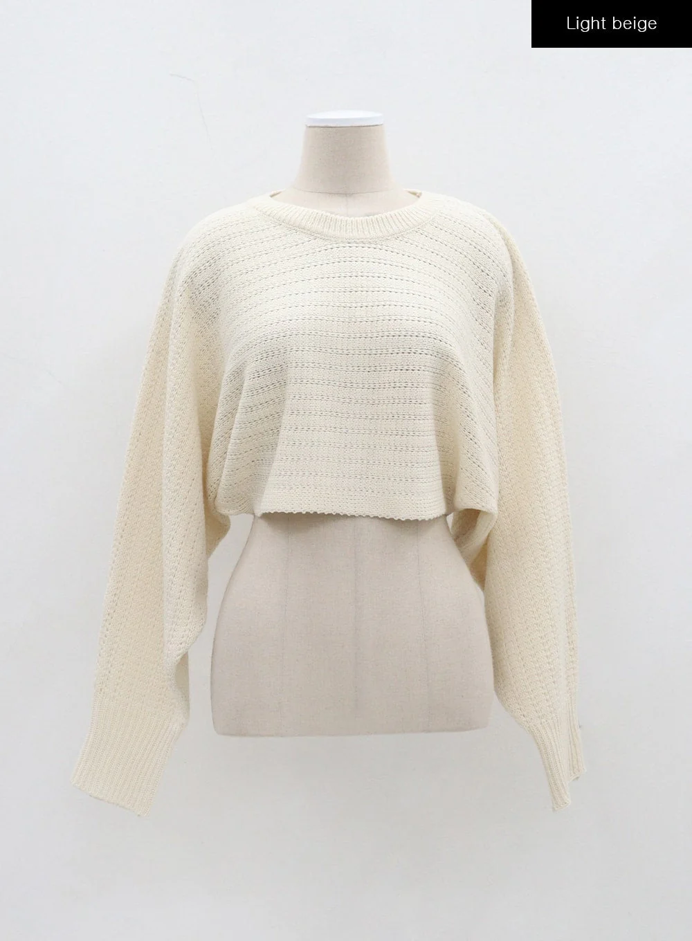 Cut Out Back Tie Detail Cropped Sweater BJ311 - Image 13