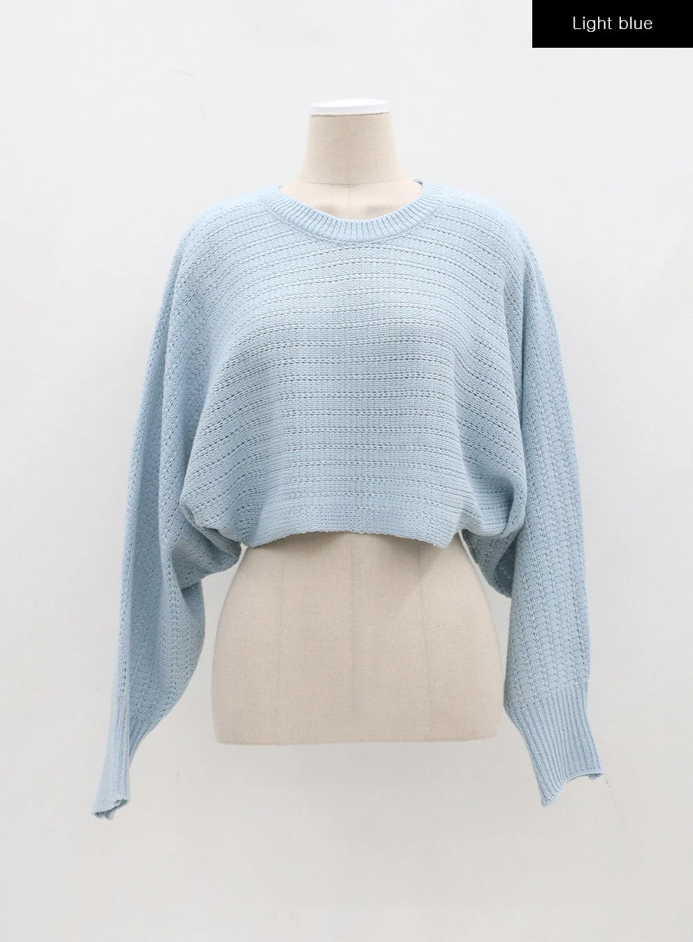 Cut Out Back Tie Detail Cropped Sweater BJ311 - Image 14