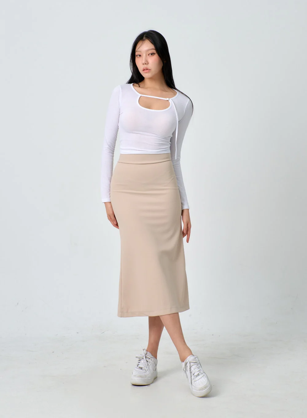 Cut-Out Cropped Top IF301 - Image 3