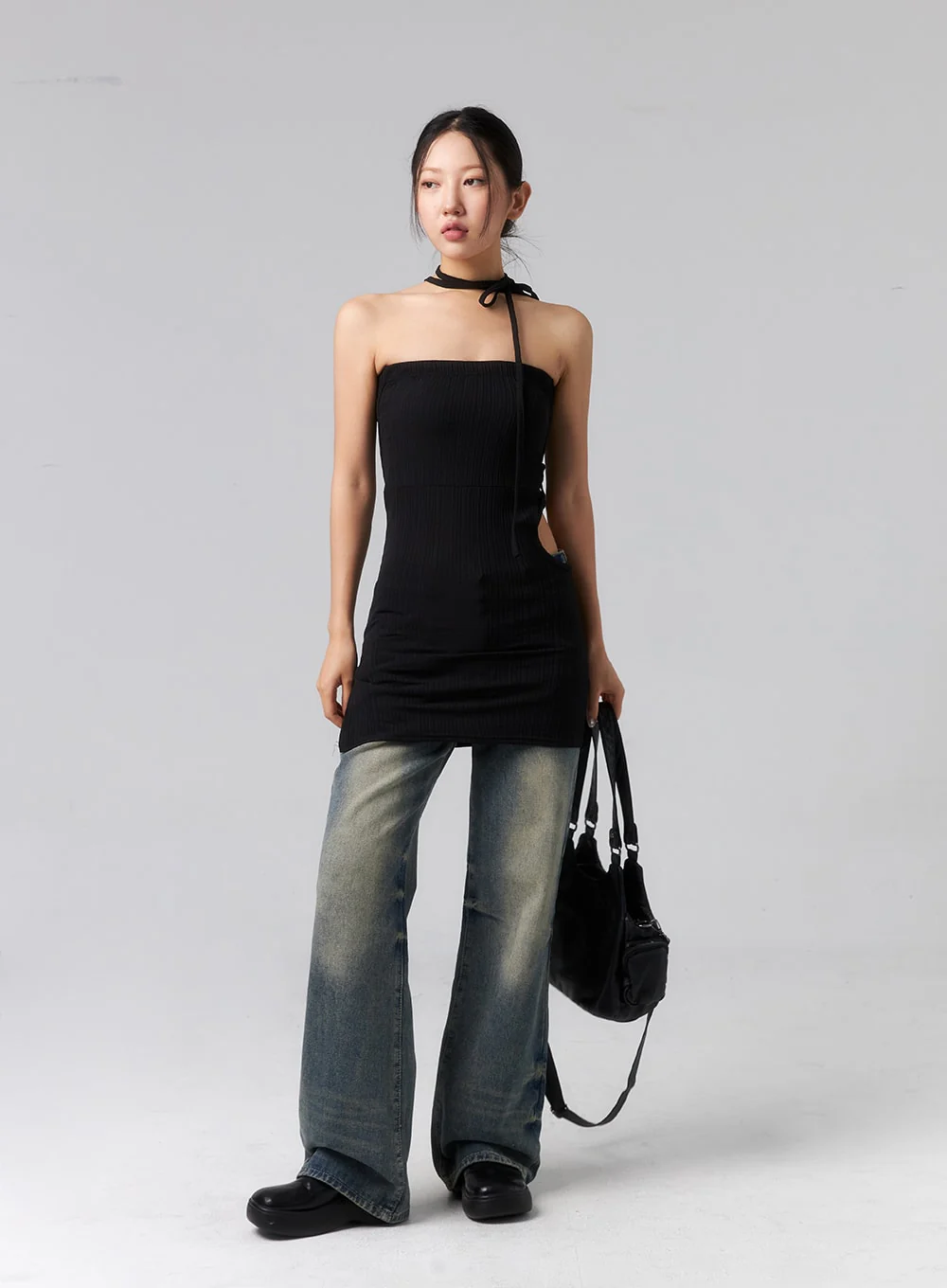 Cut Out Mini Dress CL319 - Image 3