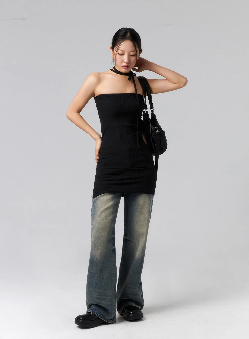 Cut Out Mini Dress CL319 - Image 8