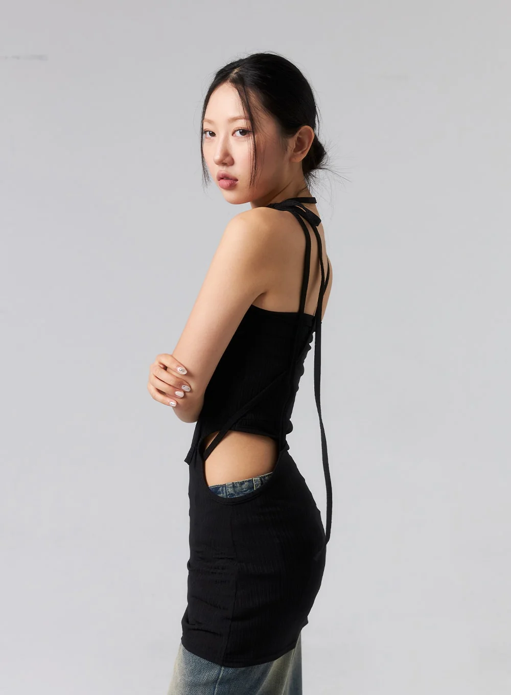 Cut Out Mini Dress CL319 - Image 9