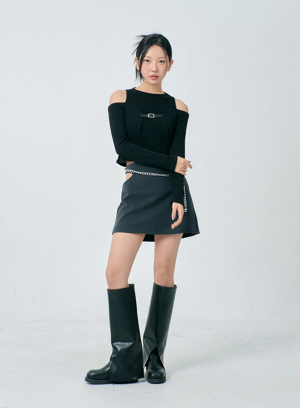 Cut Out Side Mini Skirt BD23 - Image 6