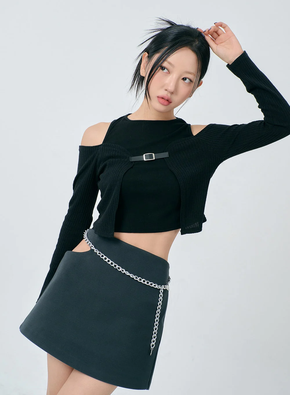 Cut Out Side Mini Skirt BD23 - Image 9