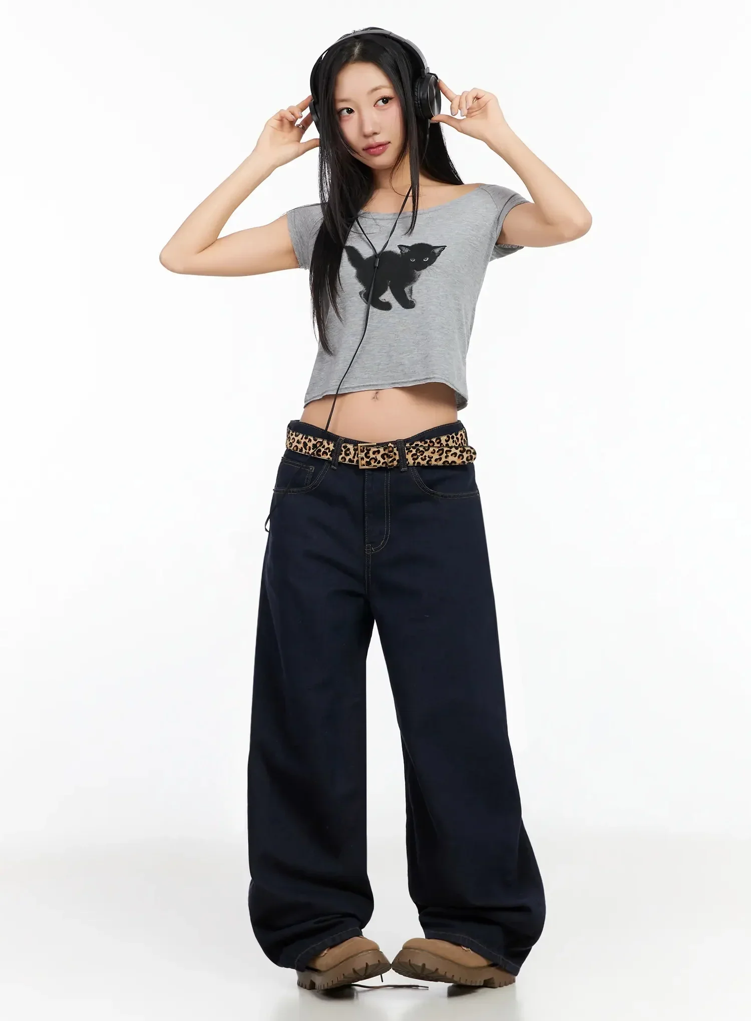 Cute Graphic Boat Neck T-Shirt CA513 - Image 11