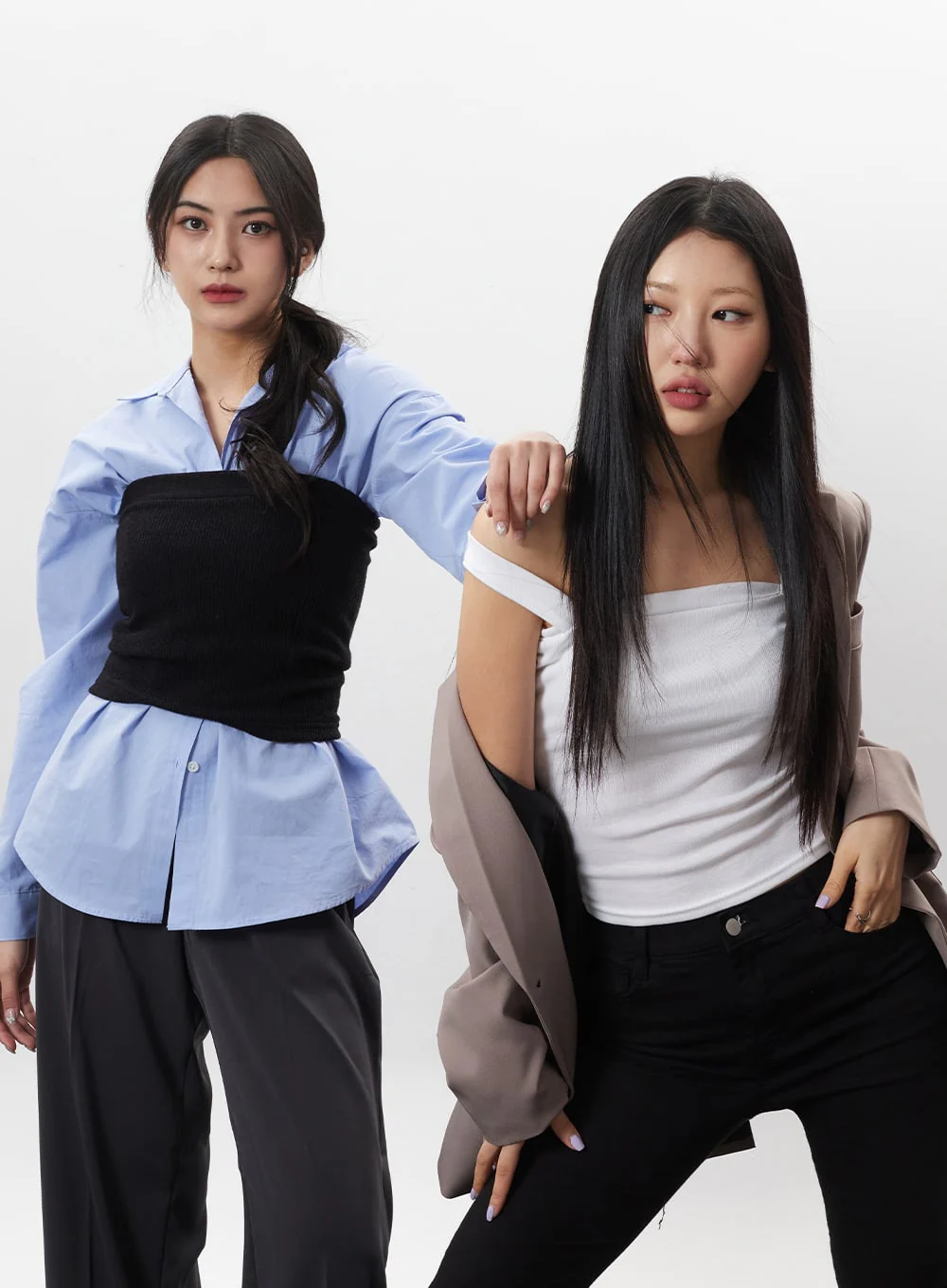 Cutting Hem Bootcut Pants BM304 - Image 11