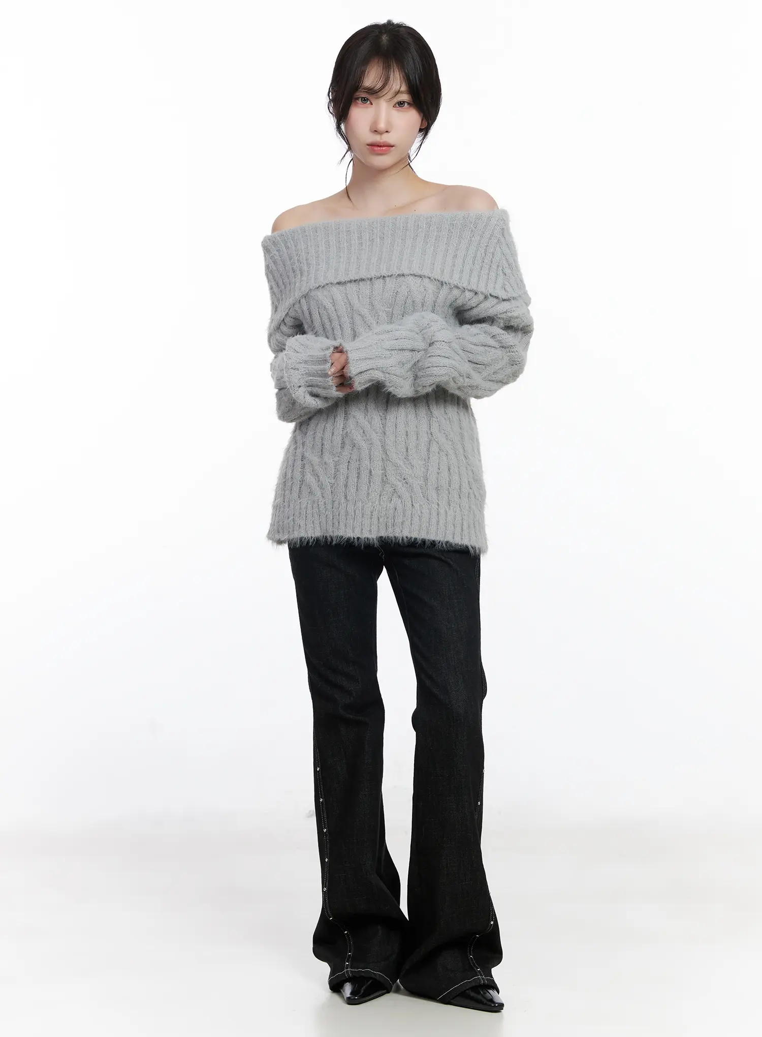 Dahy Stylish High-Waisted Bootcut Jeans CJ526 - Image 5