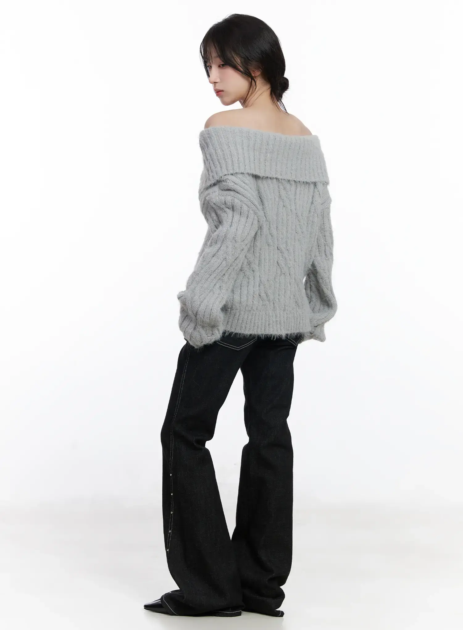Dahy Stylish High-Waisted Bootcut Jeans CJ526 - Image 7