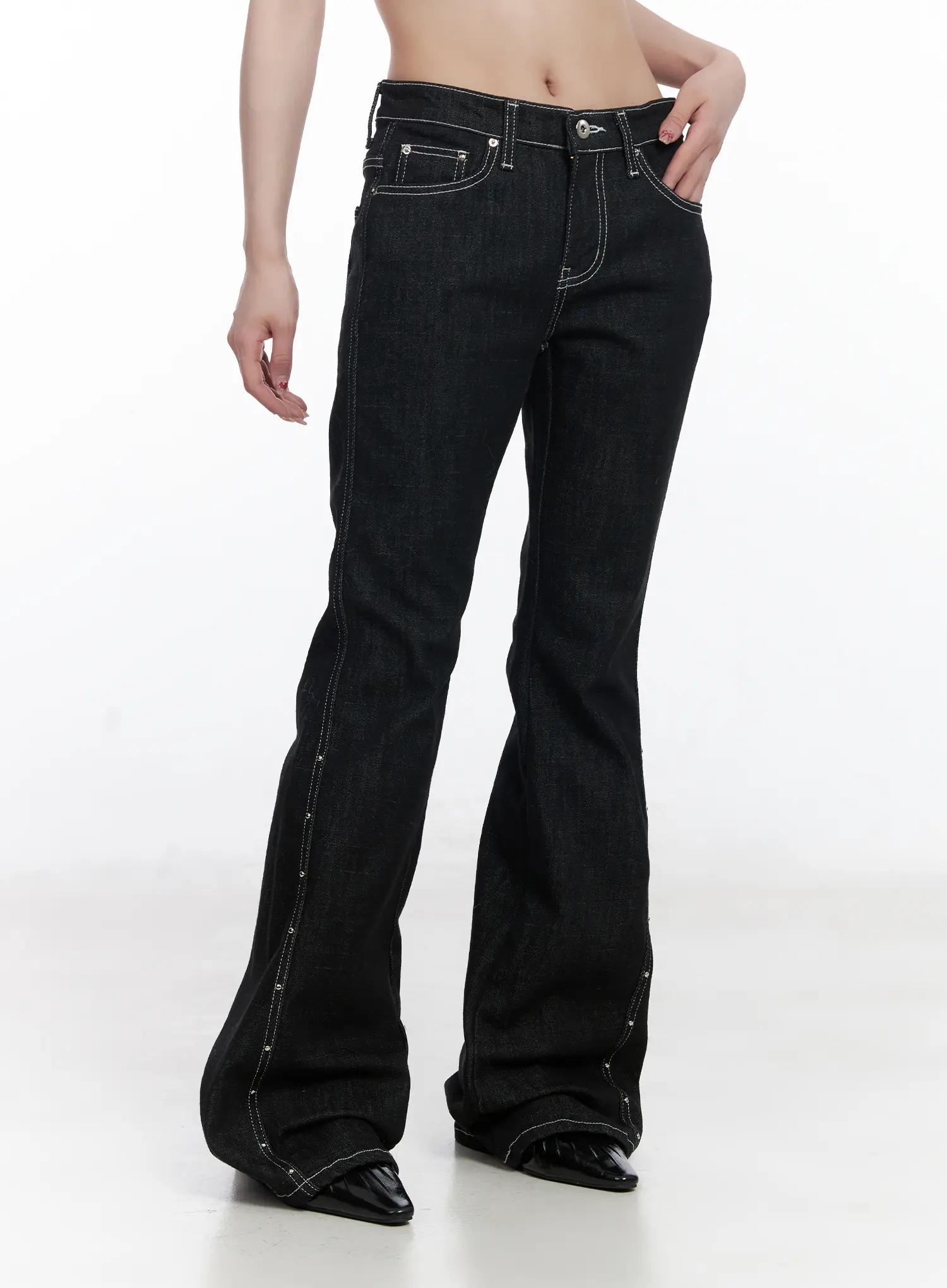 Dahy Stylish High-Waisted Bootcut Jeans CJ526 - Image 9