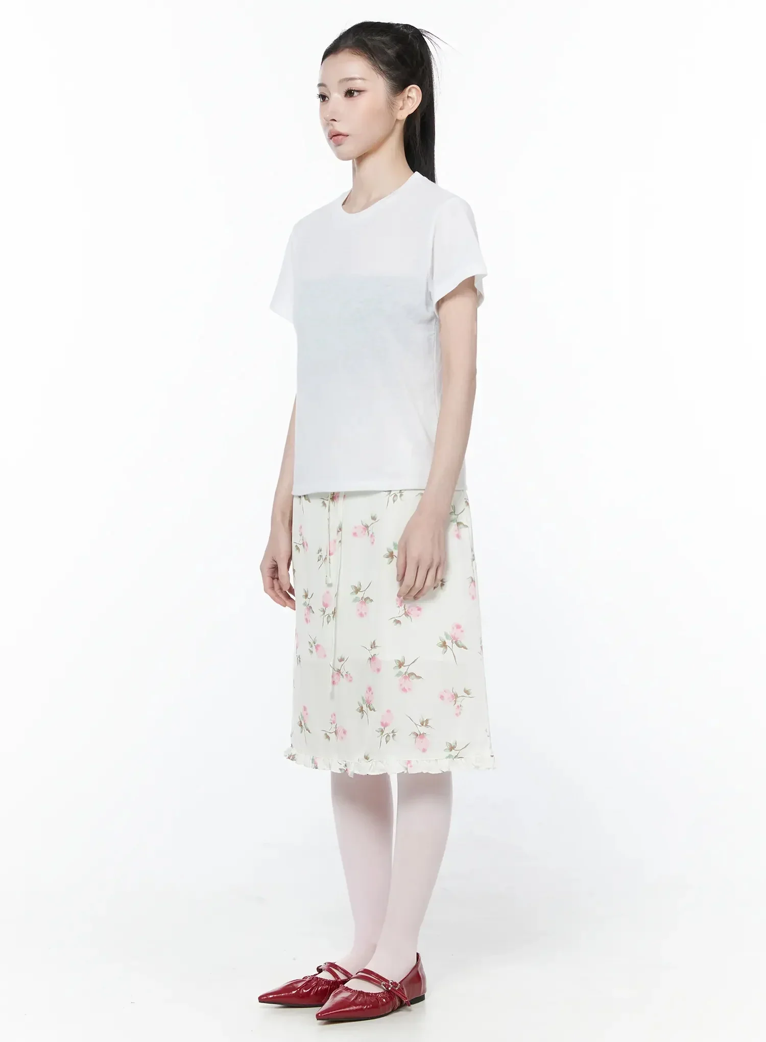 Daily Sheer Short Sleeve Top IY515 - Image 9