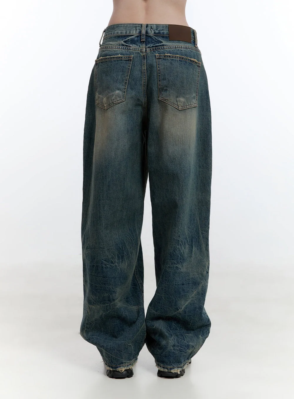 Danielle Vintage Washed Baggy Jeans CJ522 - Image 5