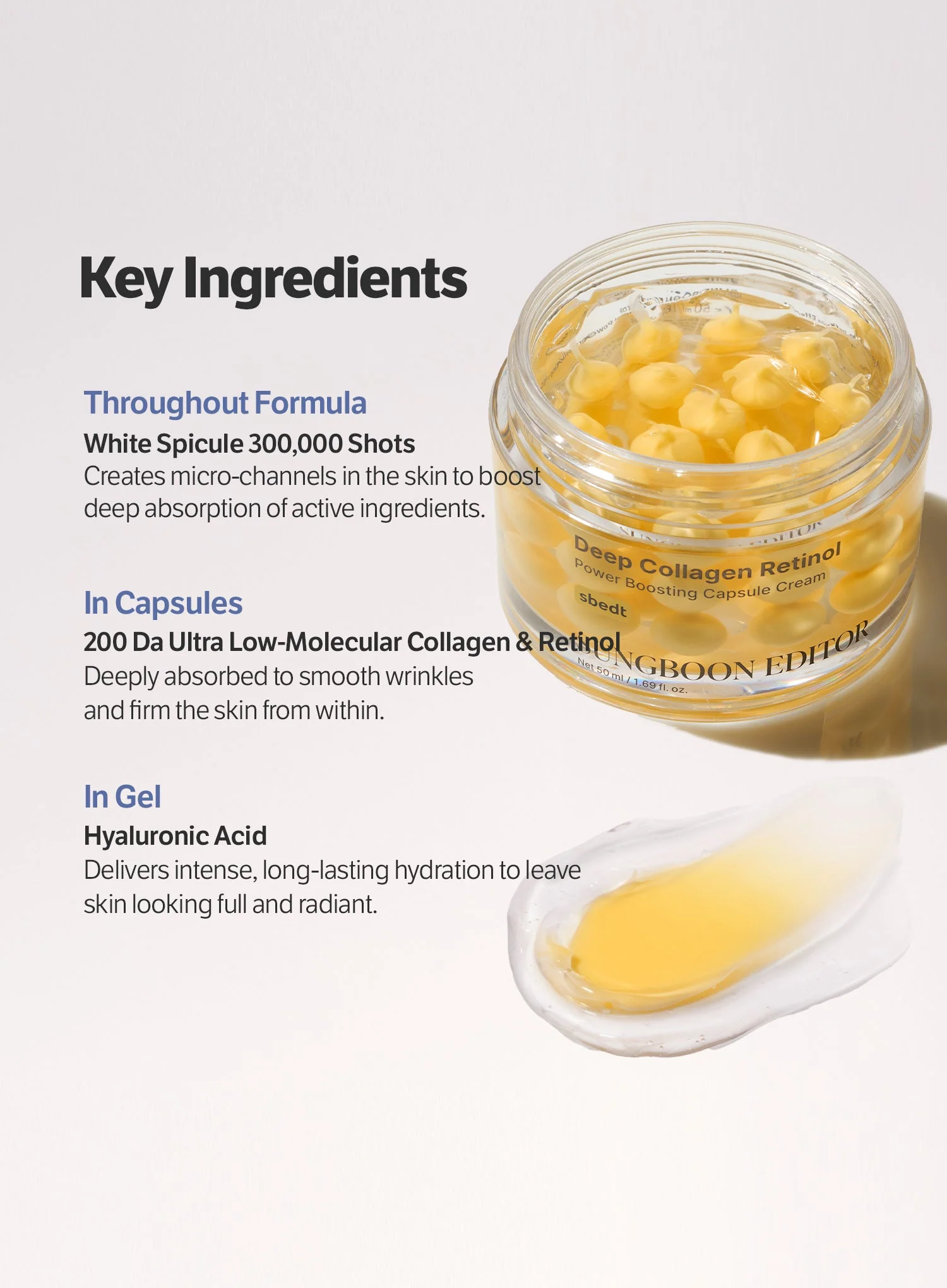 Deep Collagen Retinol Power Boosting Capsule Cream (50ml) - Image 4