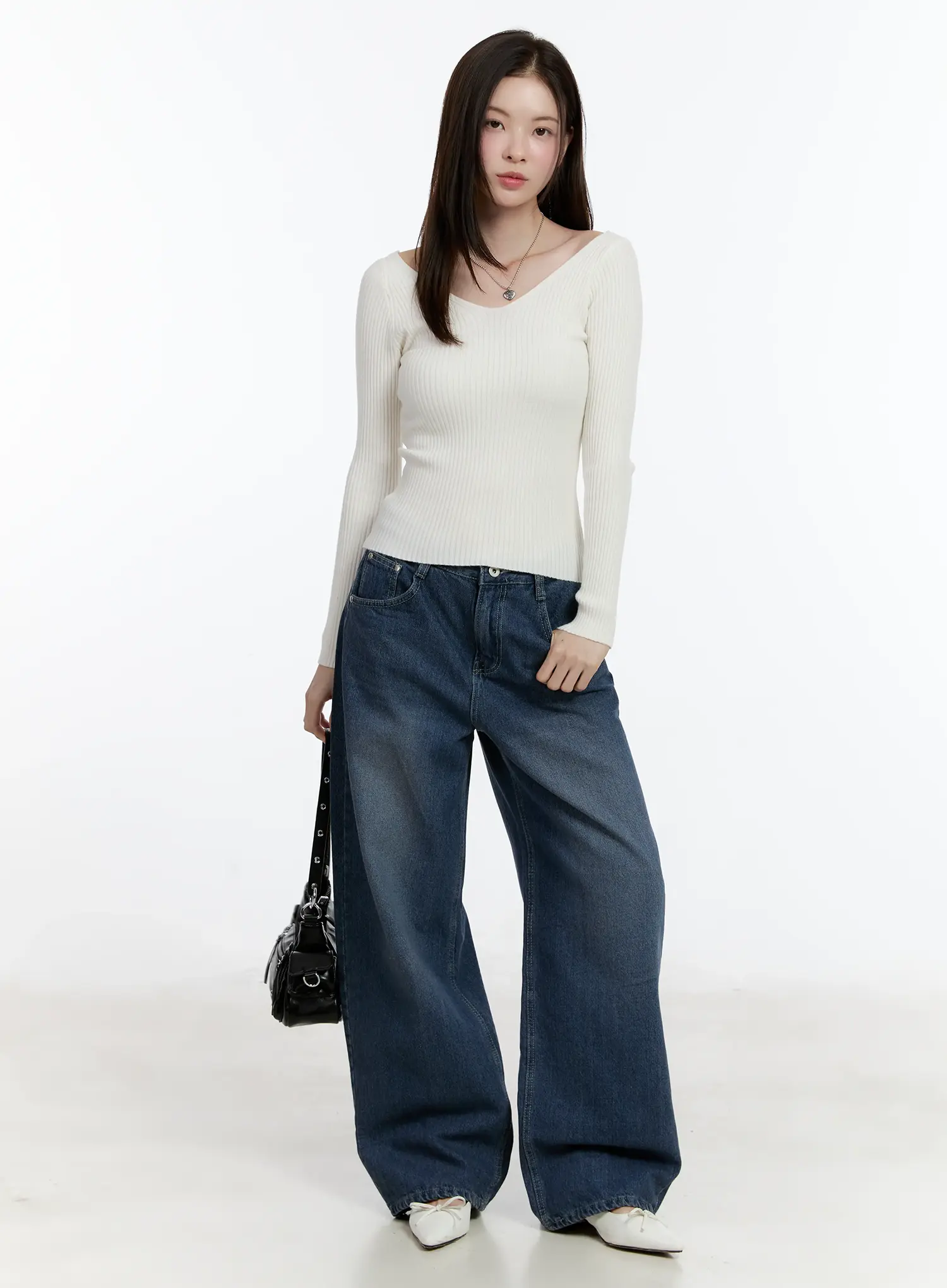 Della Casual Denim Wide Jeans ID511 - Image 8