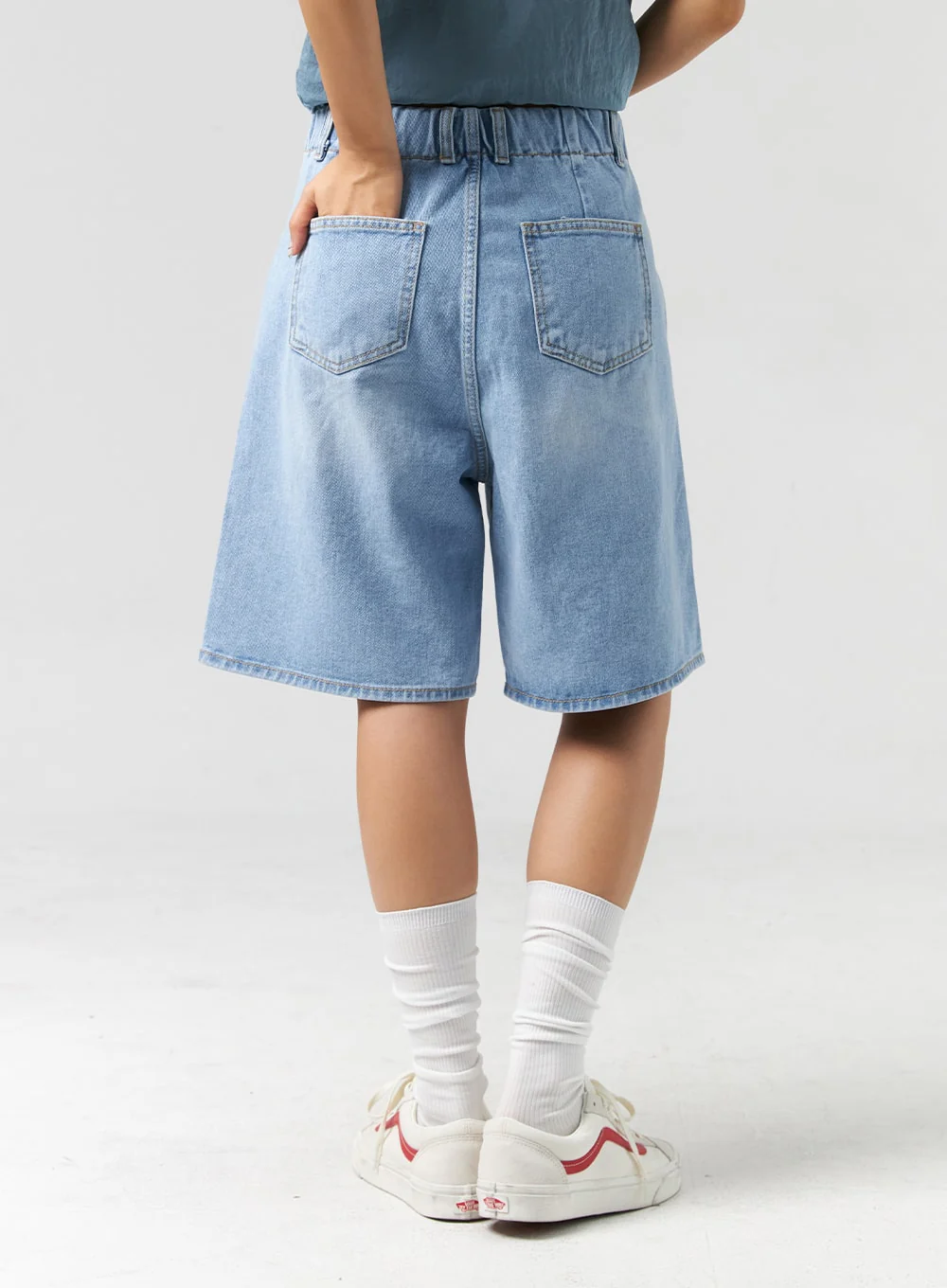 Denim Bermuda Shorts CL326 - Image 6