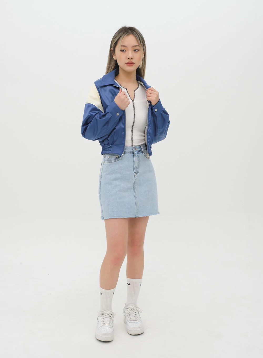 Denim Mini Skirt J28 - Image 11