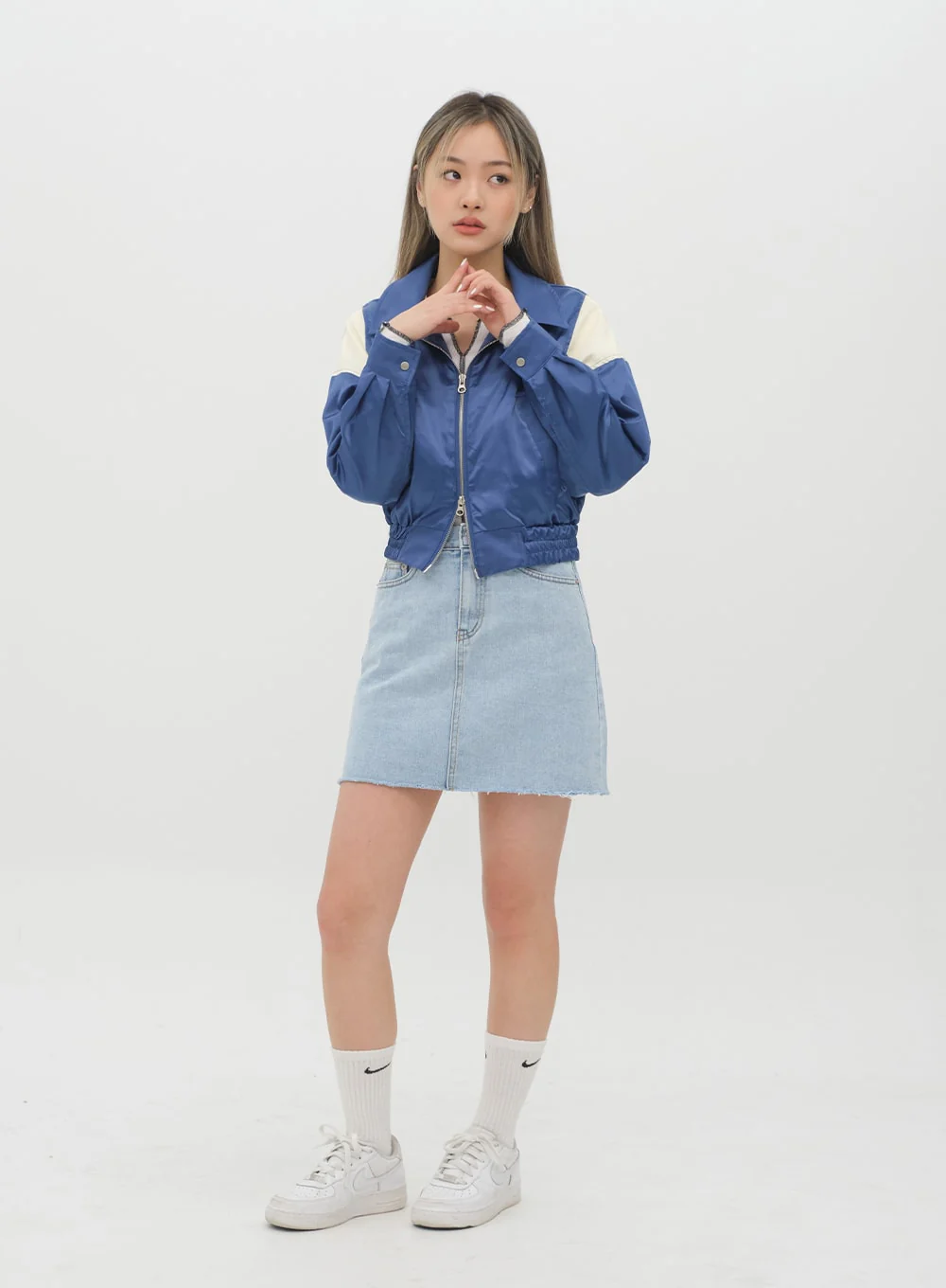 Denim Mini Skirt J28 - Image 15