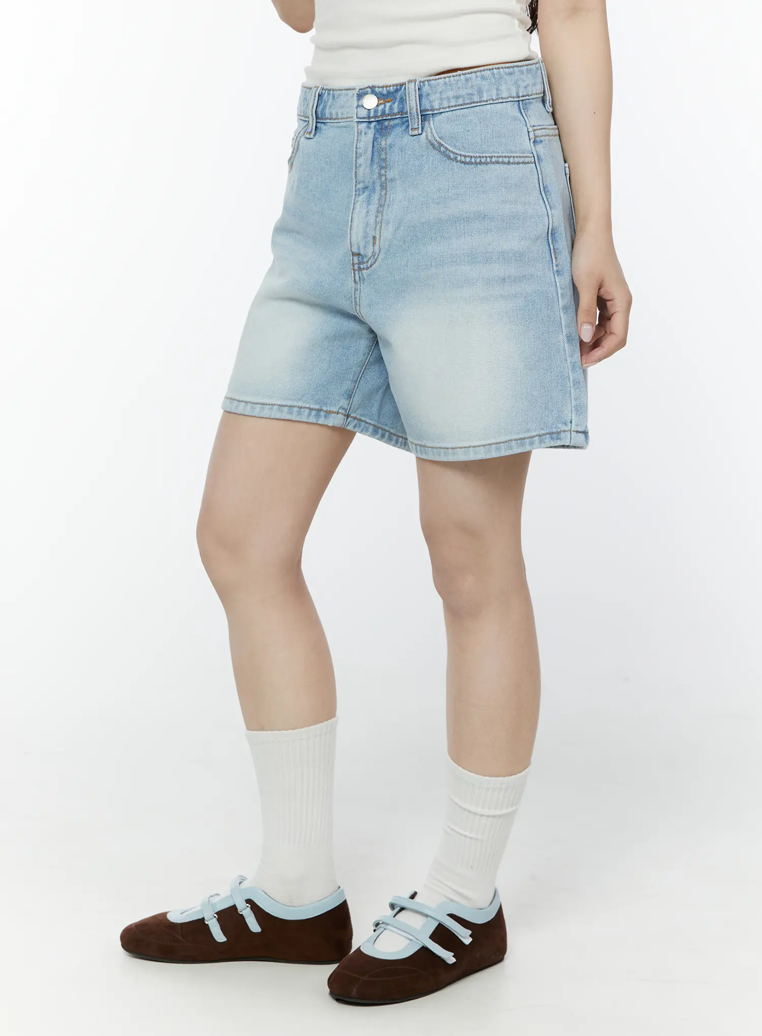 Denim Mom Shorts IY511 - Image 6