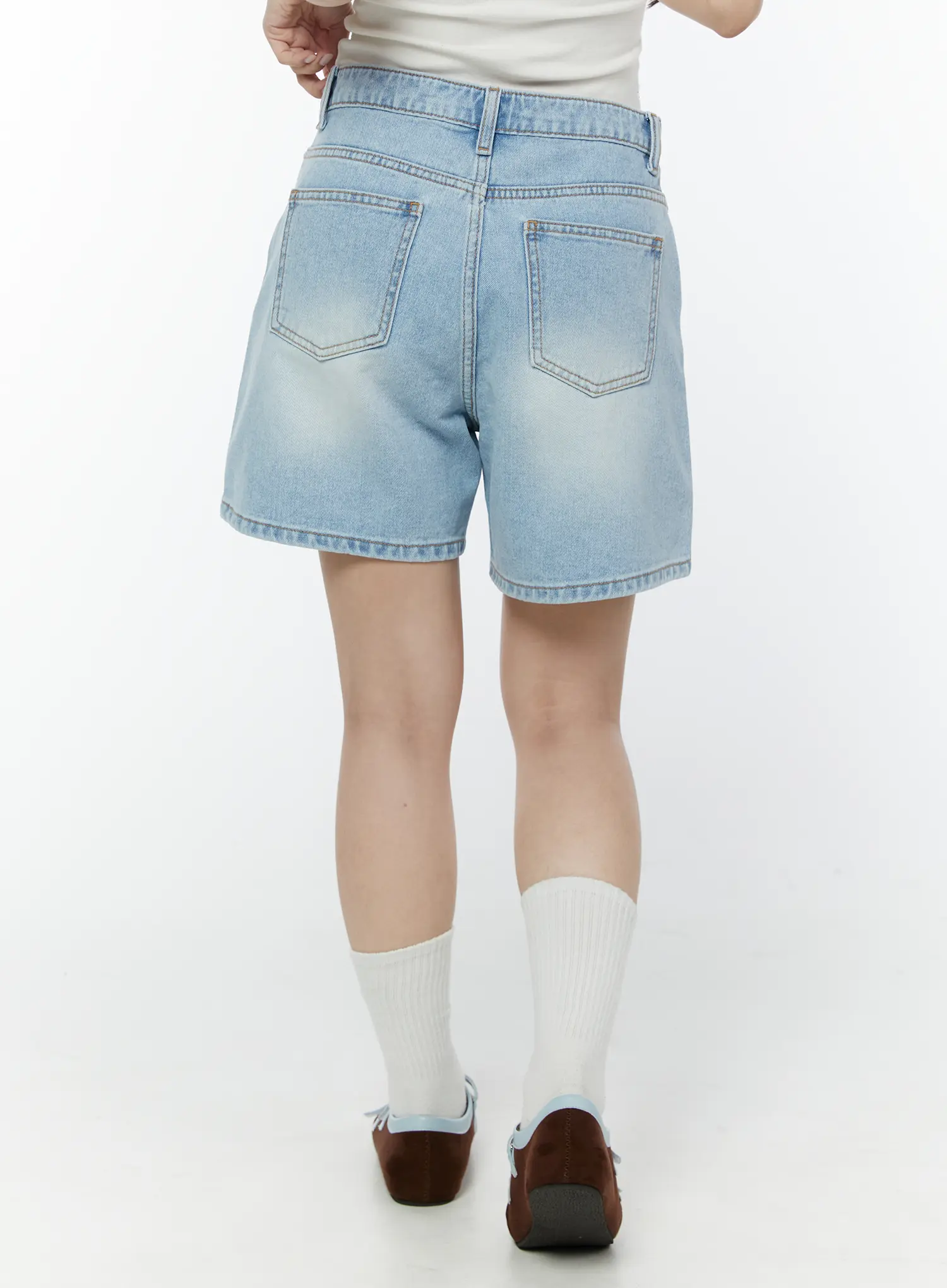 Denim Mom Shorts IY511 - Image 8