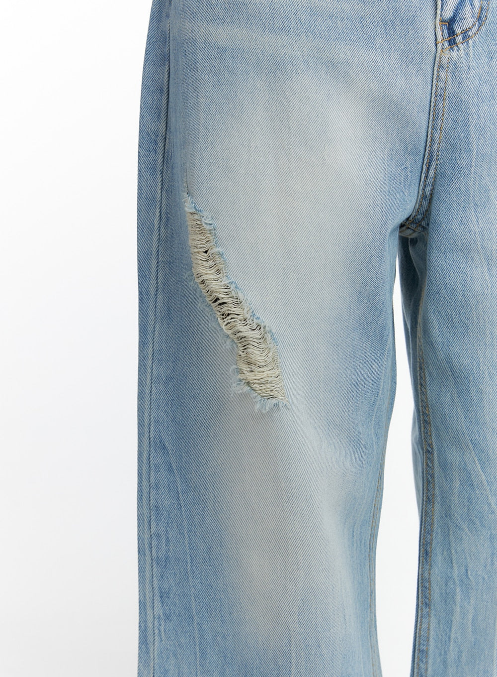 Distressed Wide-leg Jeans CF419 - Image 4