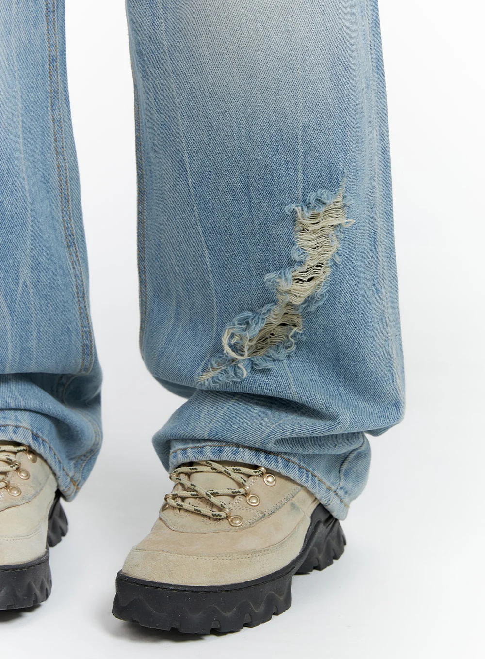 Distressed Wide-leg Jeans CF419 - Image 5