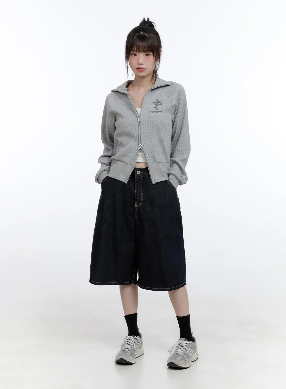 Dora Stitched Baggy Jorts CG413 - Image 2
