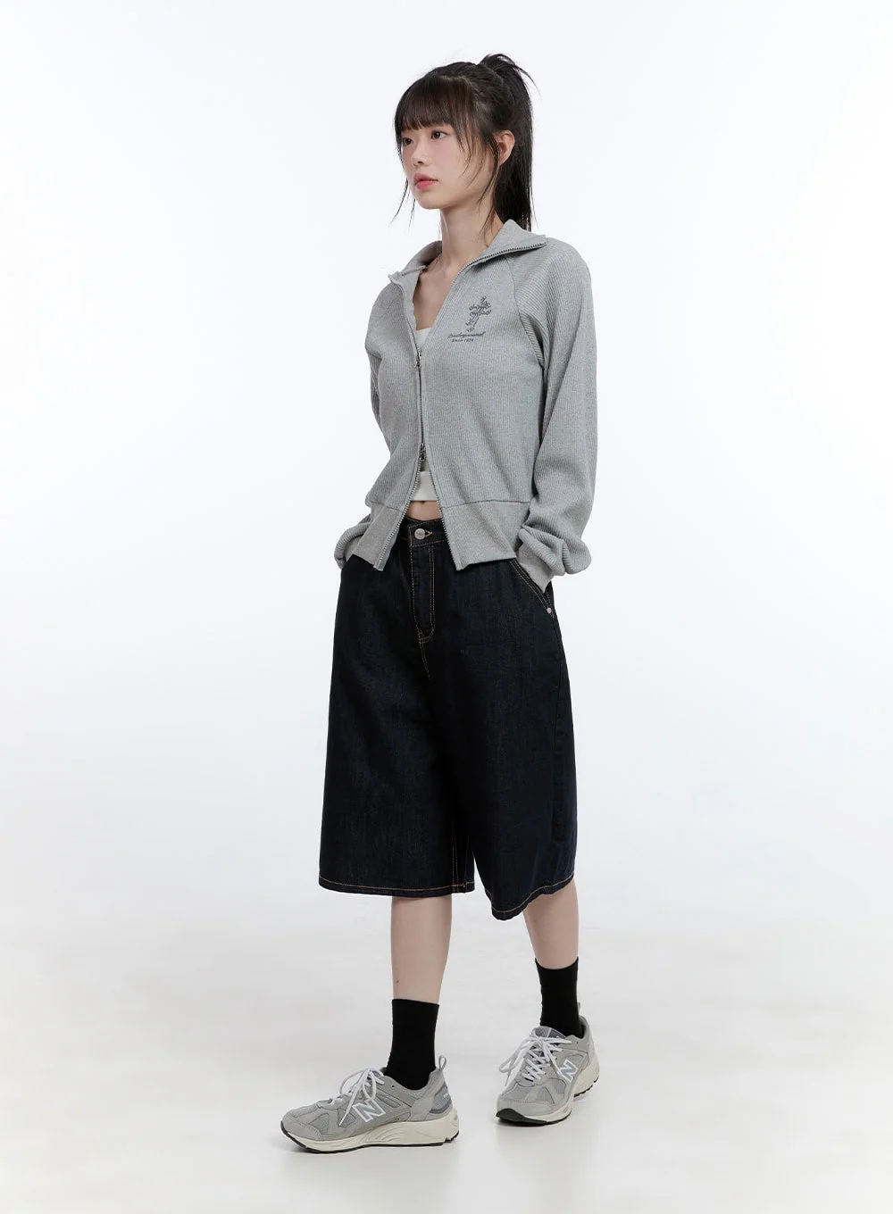 Dora Stitched Baggy Jorts CG413 - Image 3