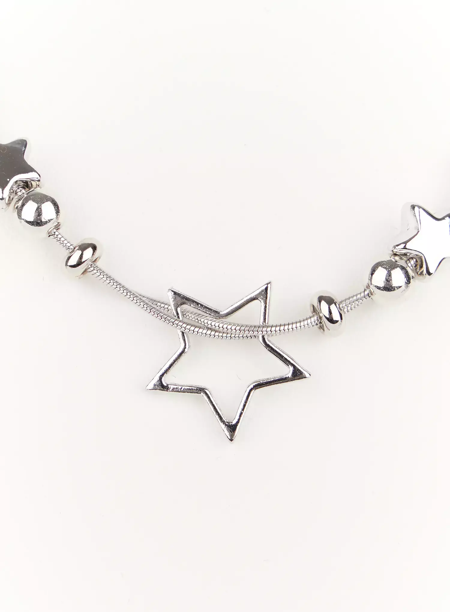 Double-Chain Star Necklace IJ528 - Image 10