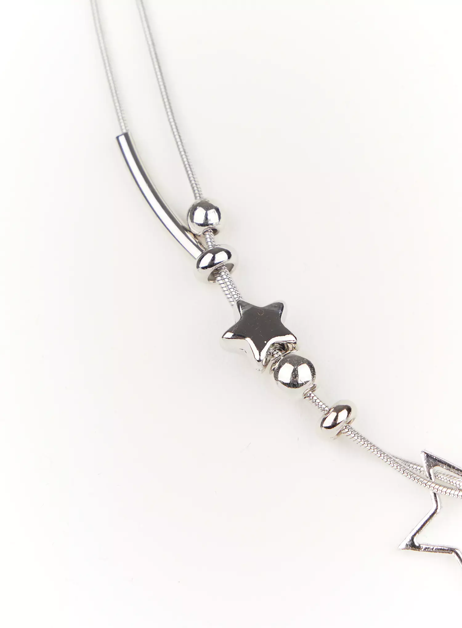 Double-Chain Star Necklace IJ528 - Image 11
