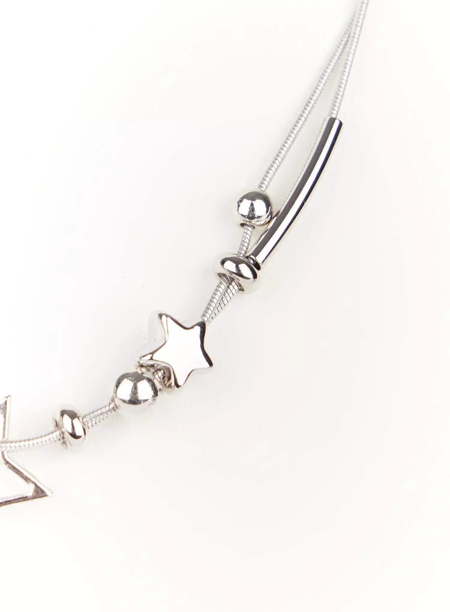 Double-Chain Star Necklace IJ528 - Image 12