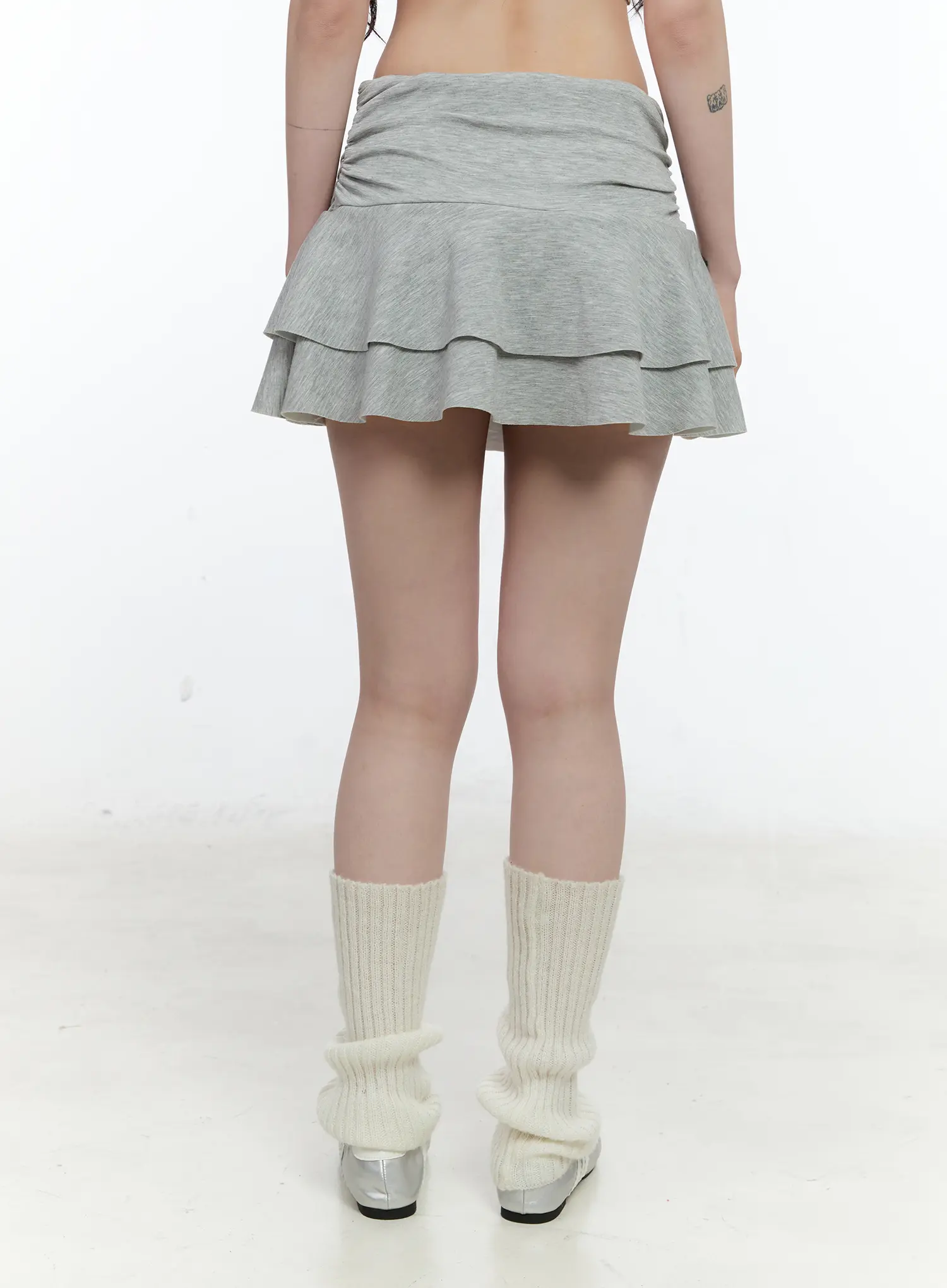 Double Layer Ruffle Mini Skirt CN517 - Image 4
