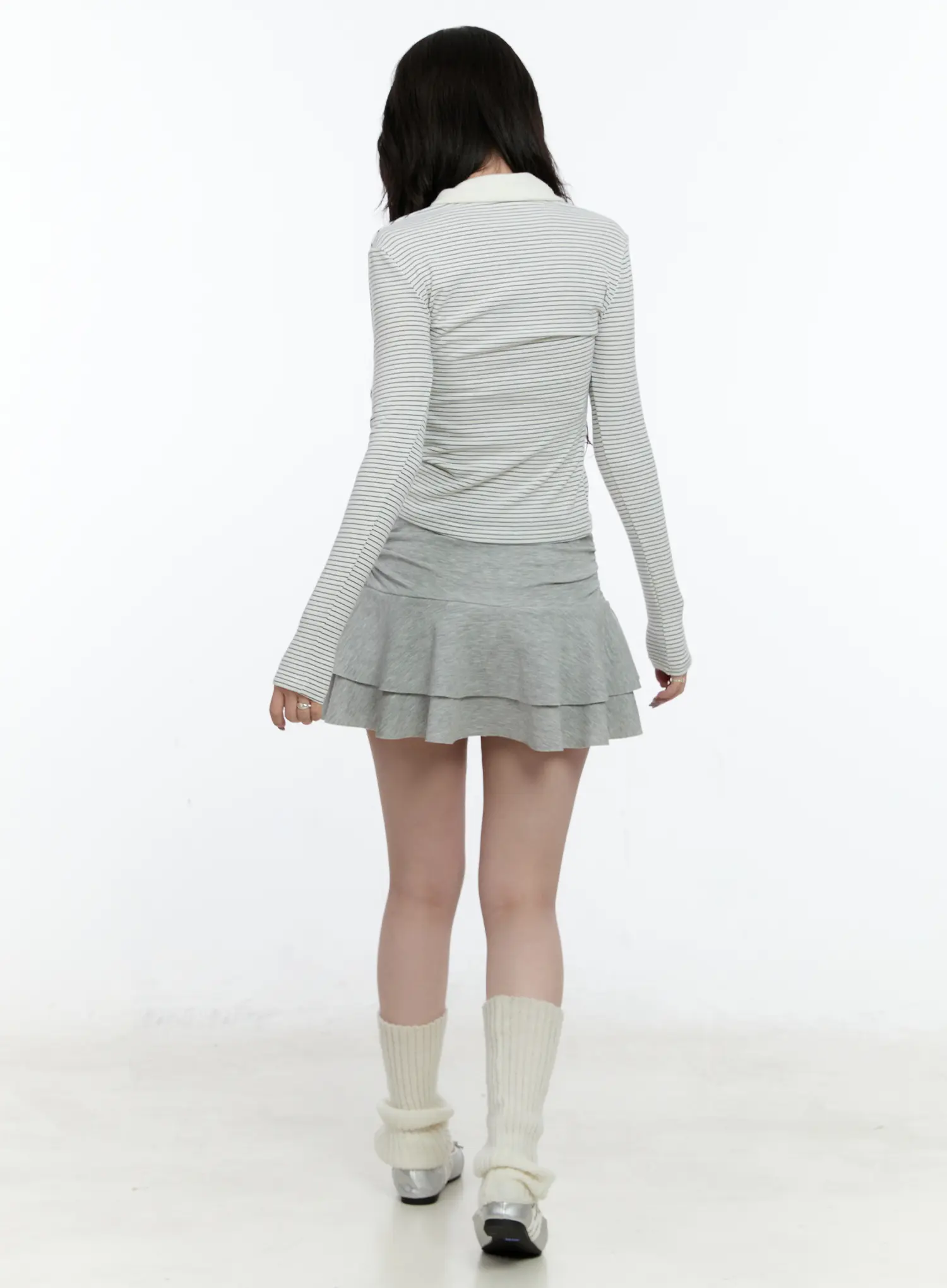 Double Layer Ruffle Mini Skirt CN517 - Image 7