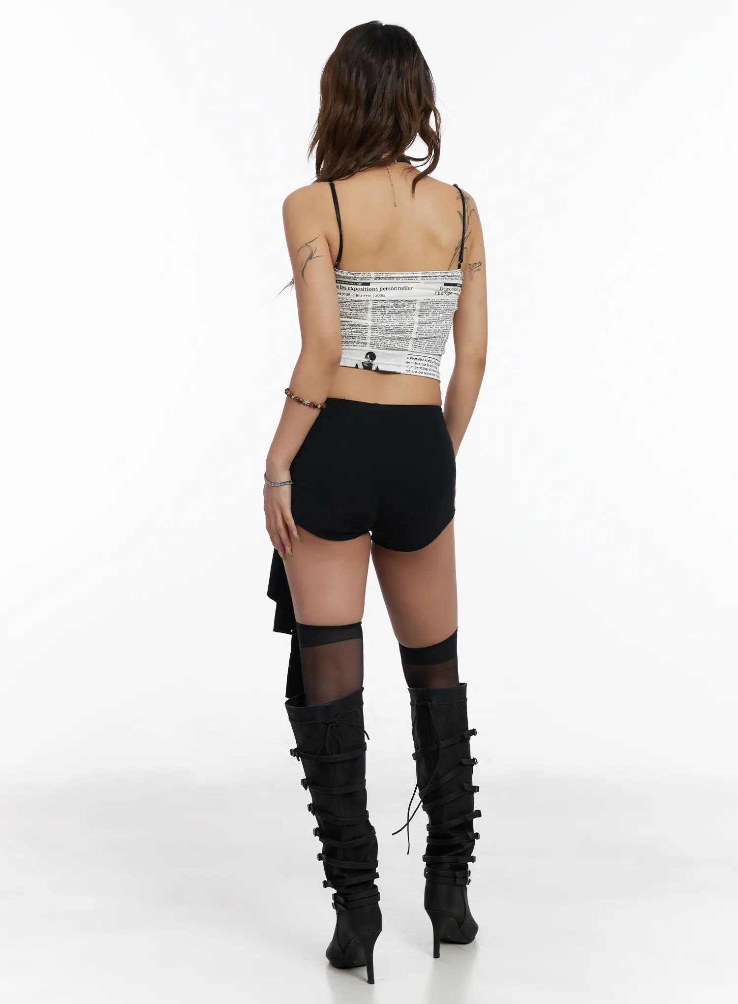 Double Ribbon Layered Shorts CM525 - Image 7